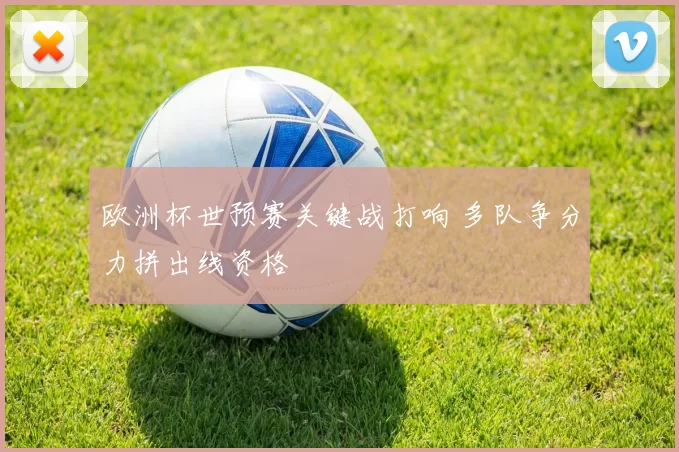 欧洲杯世预赛关键战打响 多队争分力拼出线资格